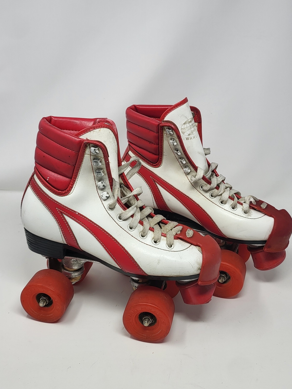 Marco Polo White and Red Retro Roller Skates